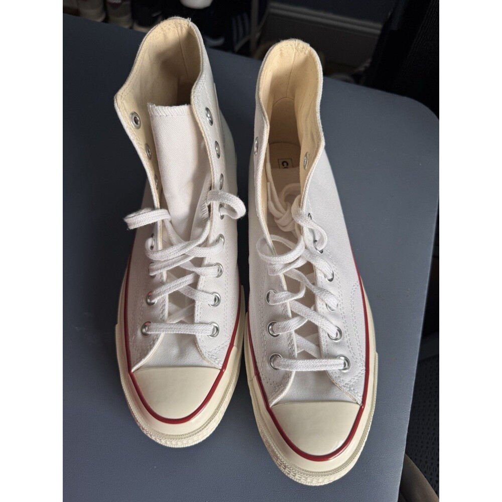 Converse Chuck Taylor All Star High Top White Canvas Sneakers Men 8.5 Women 10.5